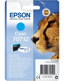 Ink-Jet Epson T0712 Cyan 5,5 Ml