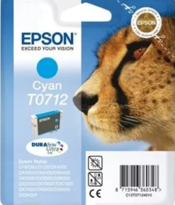 Ink-Jet Epson T0712 Cyan 5,5 Ml