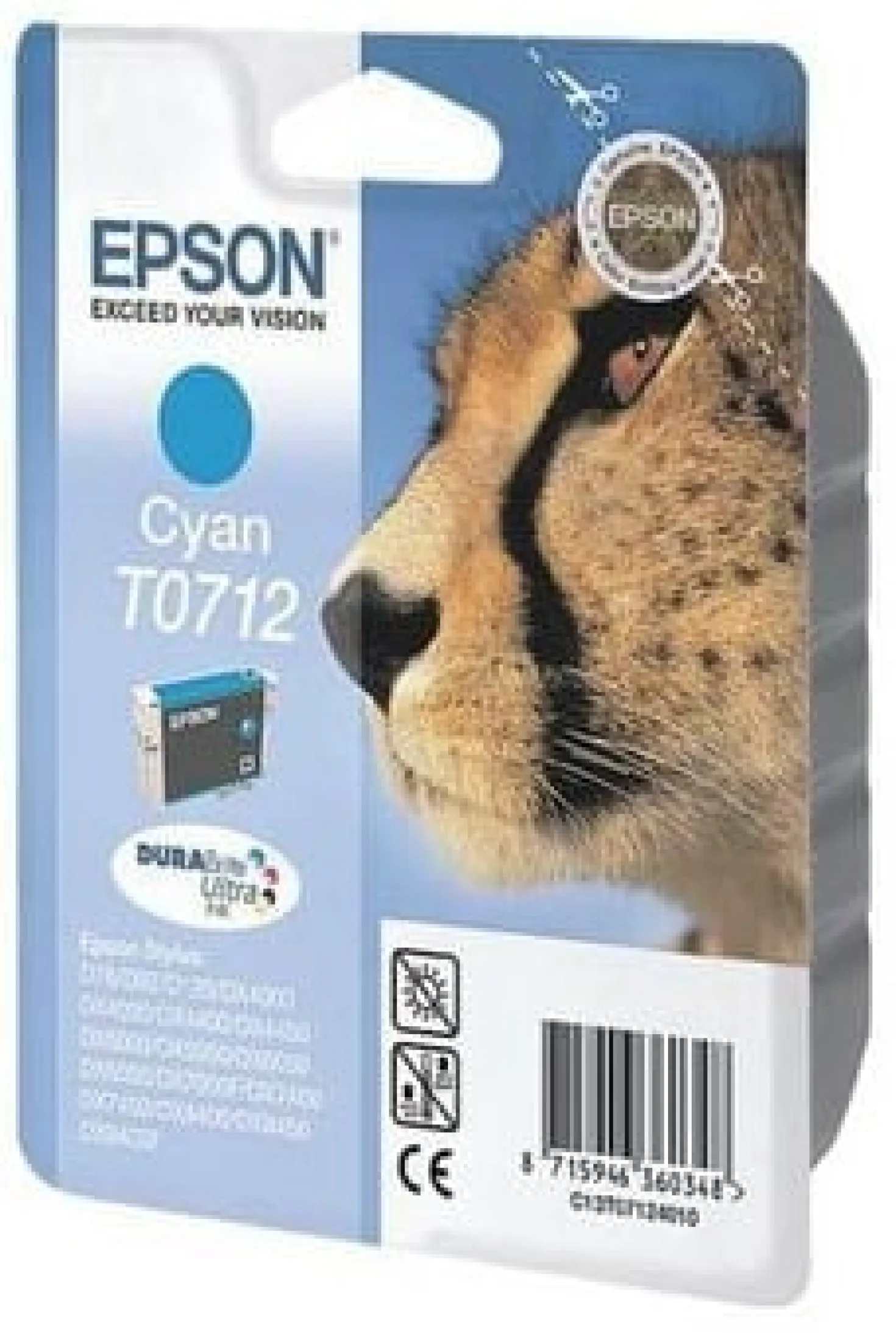 Ink-Jet Epson T0712 Cyan 5,5 Ml