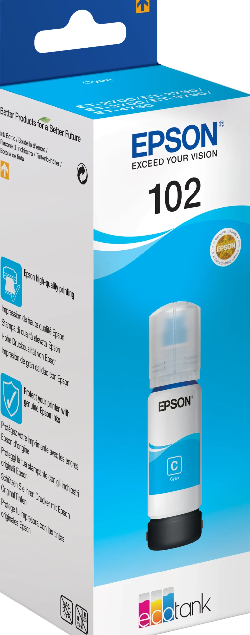 Ink-Jet Epson T102 Eco Tank cyan