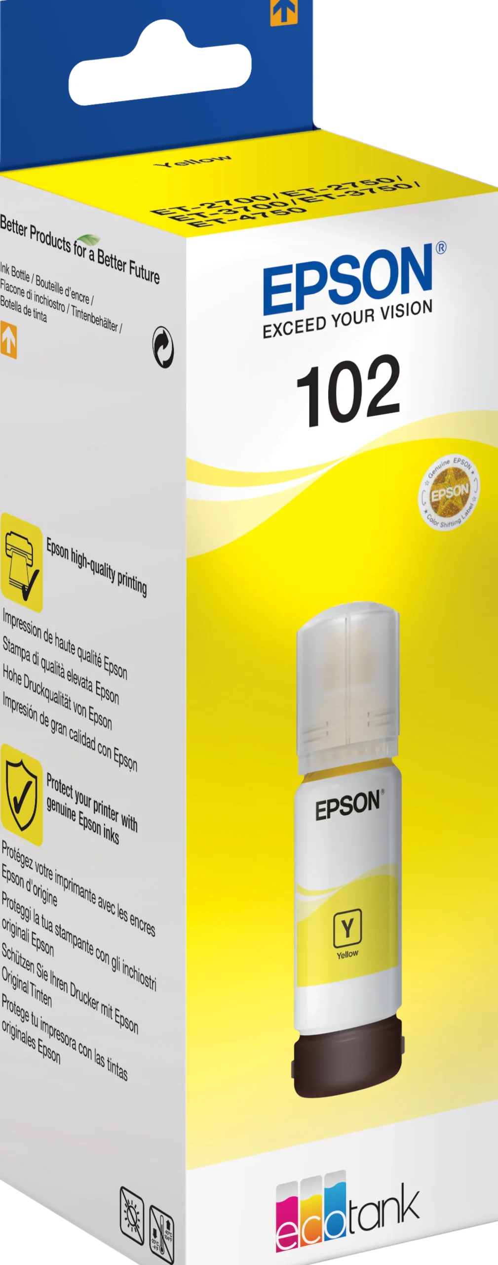 Ink-Jet Epson T102 Eco Tank gul