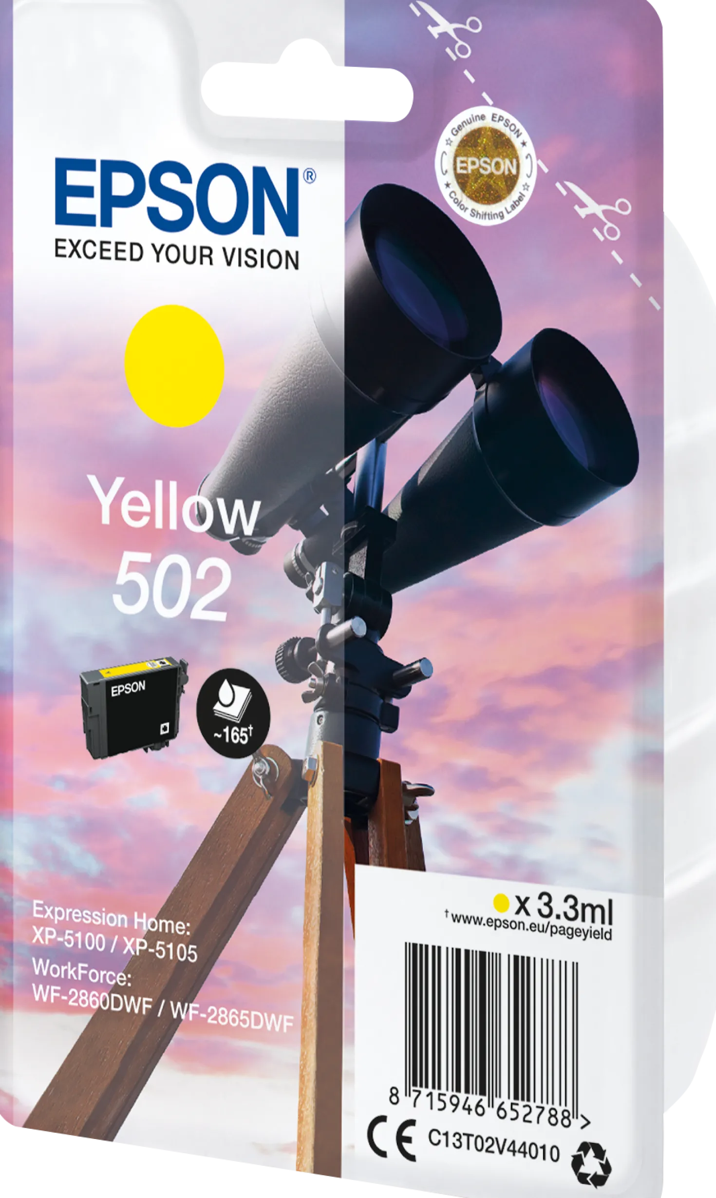 Ink-Jet Epson T104 Eco Tank gul