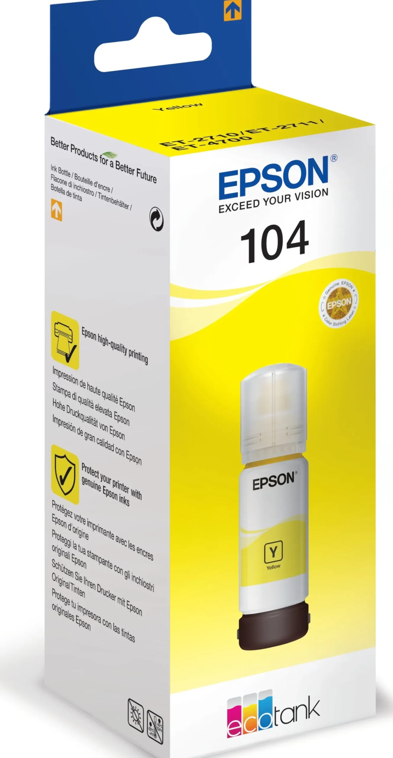 Ink-Jet Epson T104 Eco Tank gul