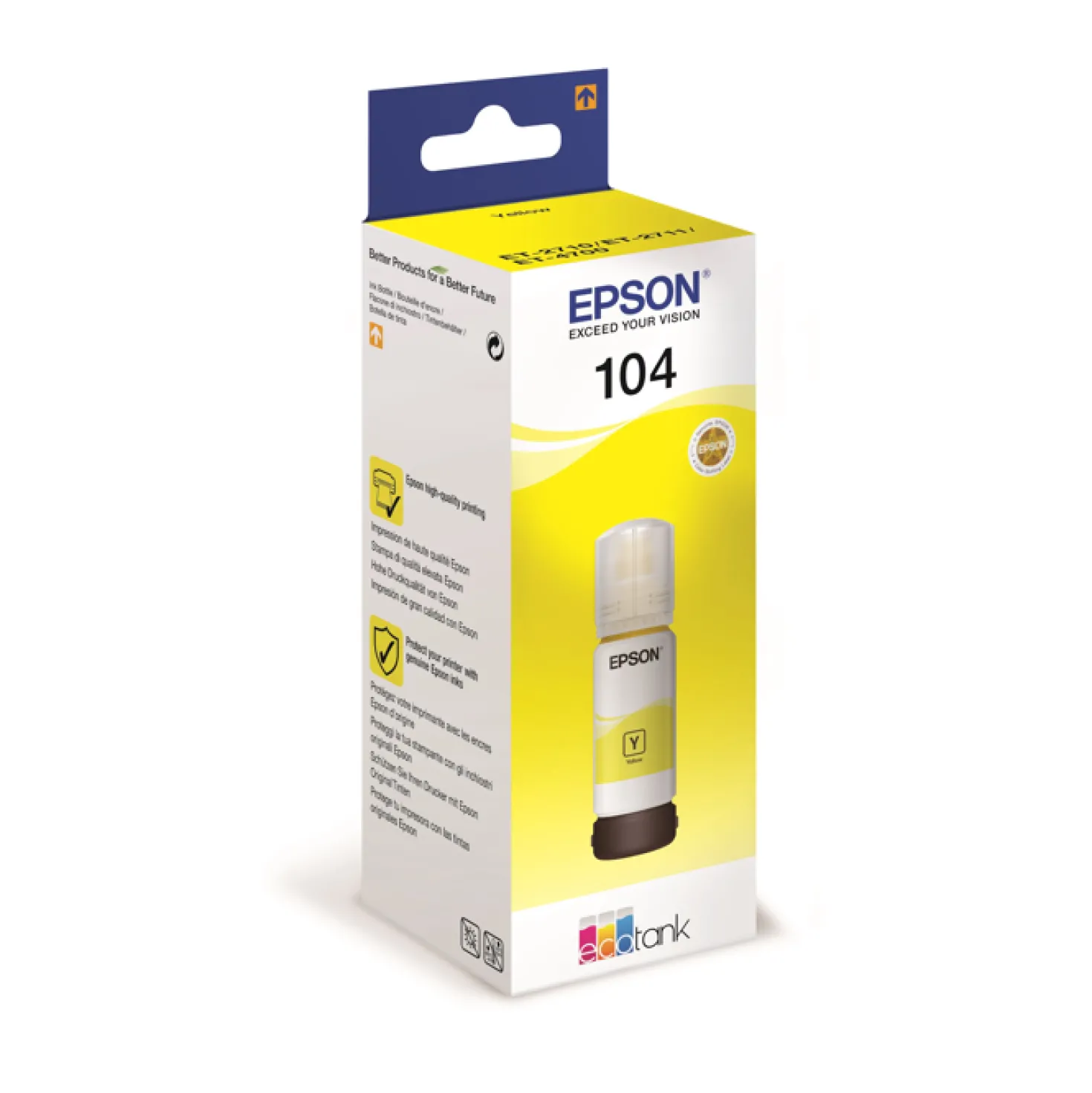 Ink-Jet Epson T104 Eco Tank gul