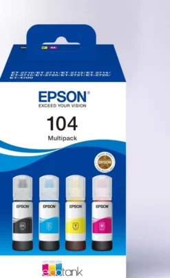 Ink-Jet Epson T104 Eco Tank Multipack 4-färg