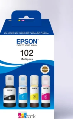 Ink-Jet Epson T102 Eco Tank Multipack 4-färg