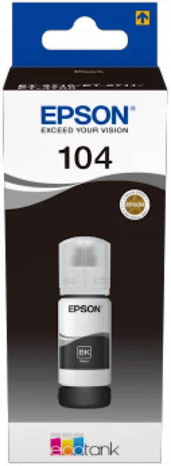 Ink-Jet Epson T104 Eco Tank svart