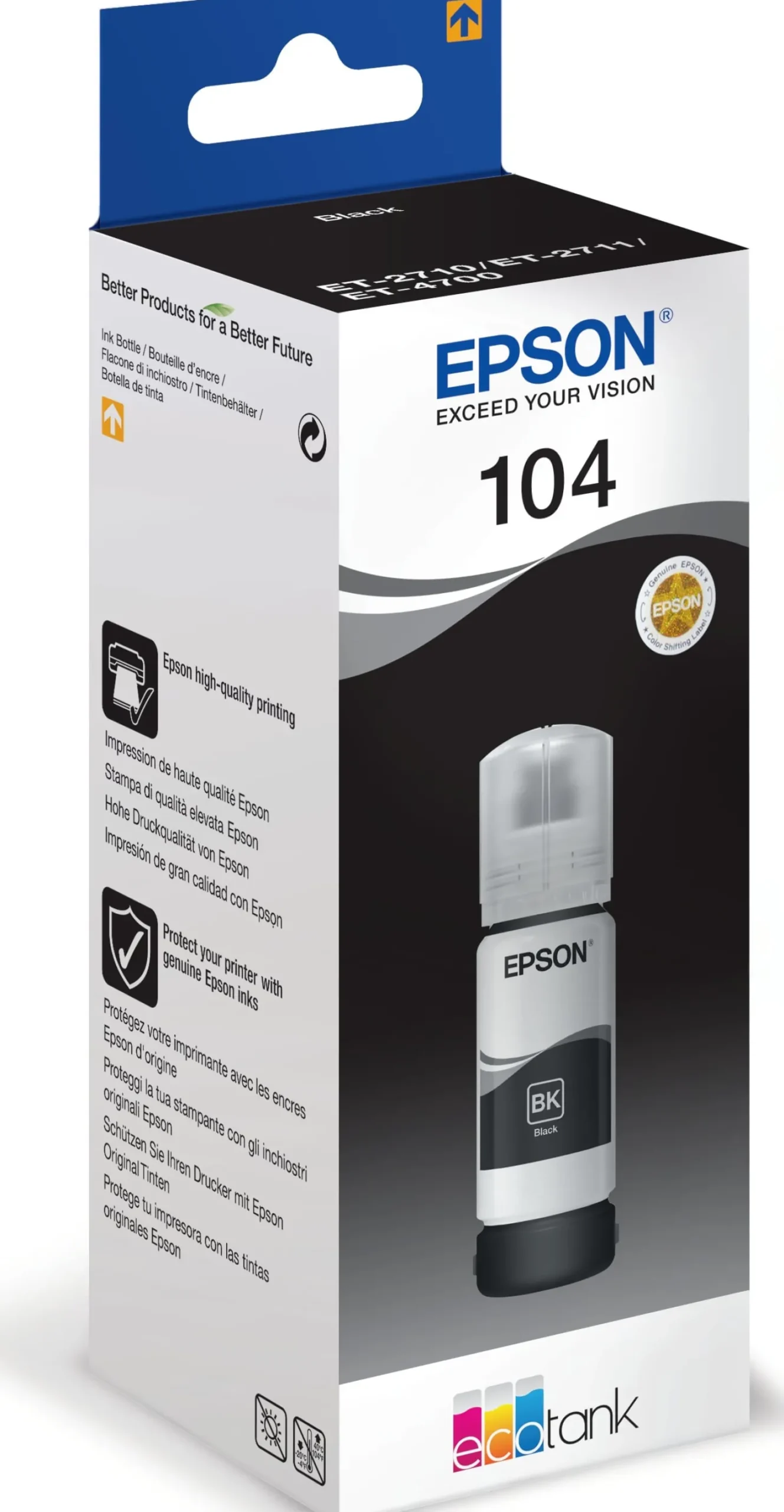 Ink-Jet Epson T104 Eco Tank svart