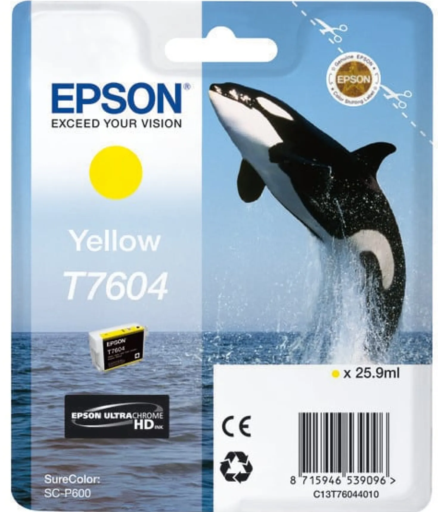 Ink-Jet Epson T76044010 gul