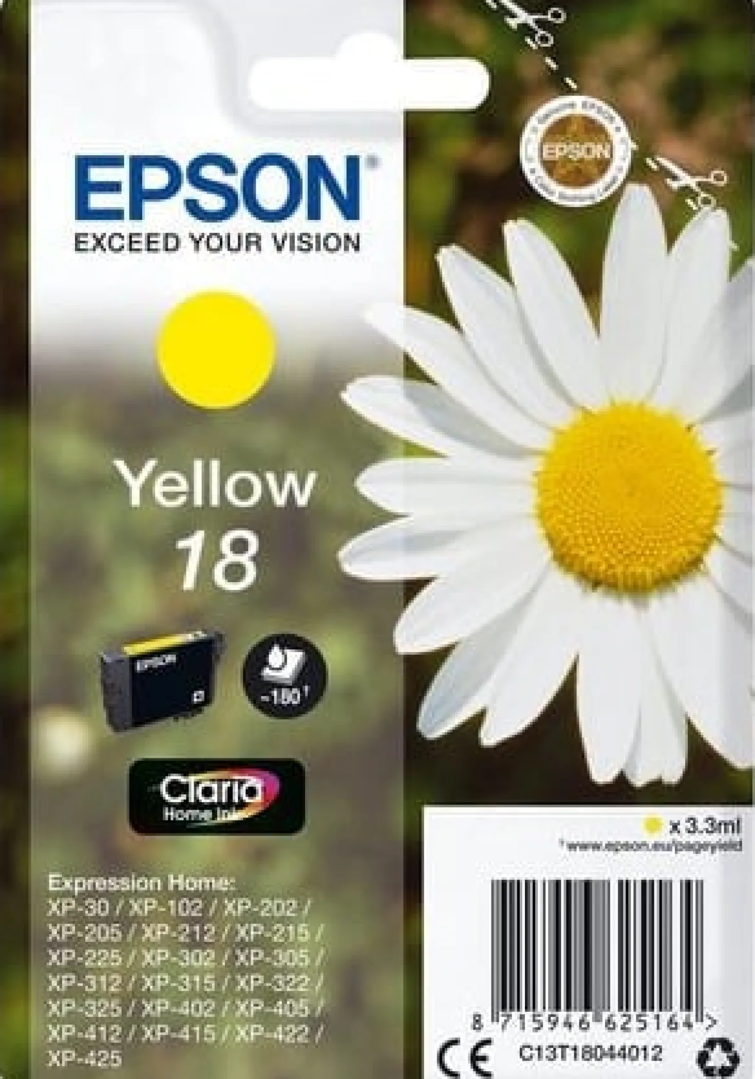 Ink-Jet-Epson T1804 gul