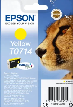 Ink-Jet Epson T0714 Gul 5,5 Ml