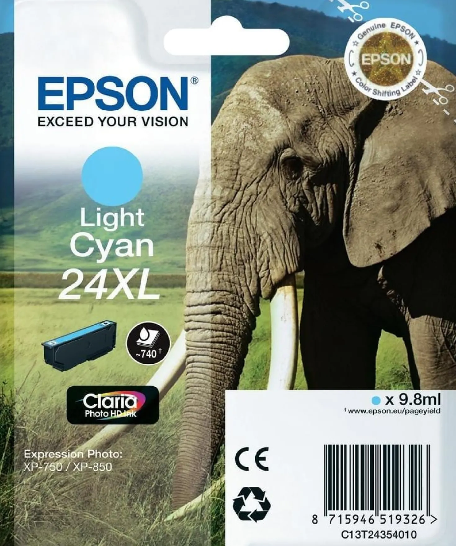 Ink-Jet Epson T2435 light cyan XL