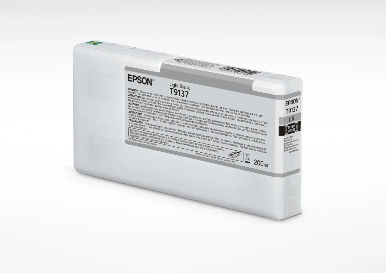 Ink-Jet Epson T9137 light svart 200ml