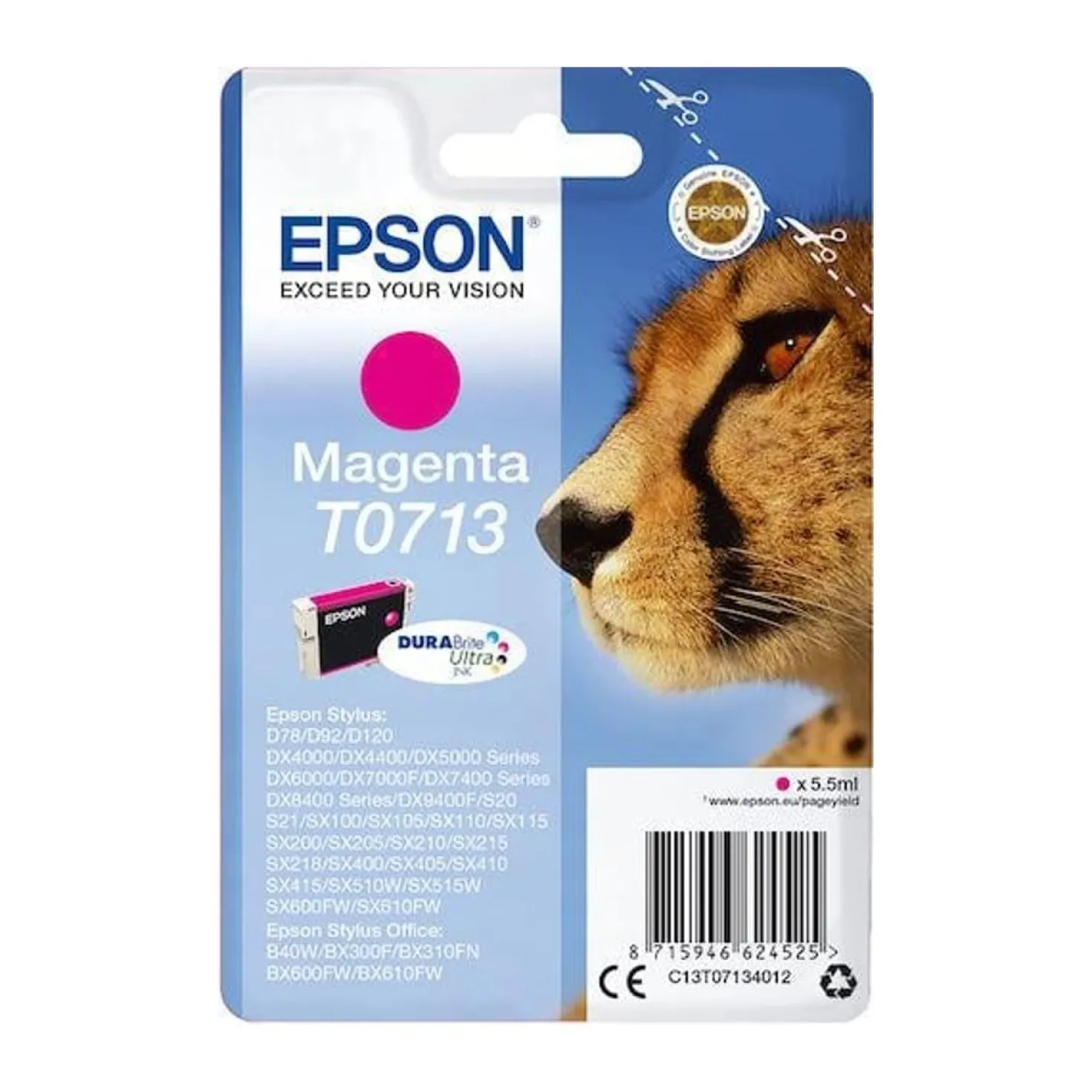 Ink-Jet Epson T0713 Magenta 5,5 Ml