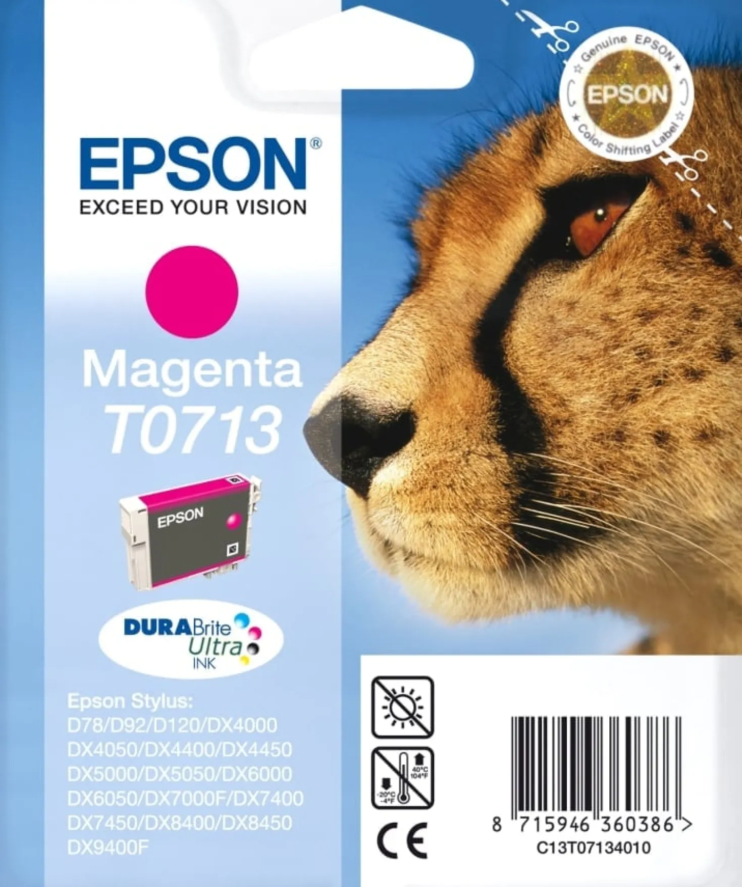Ink-Jet Epson T0713 Magenta 5,5 Ml