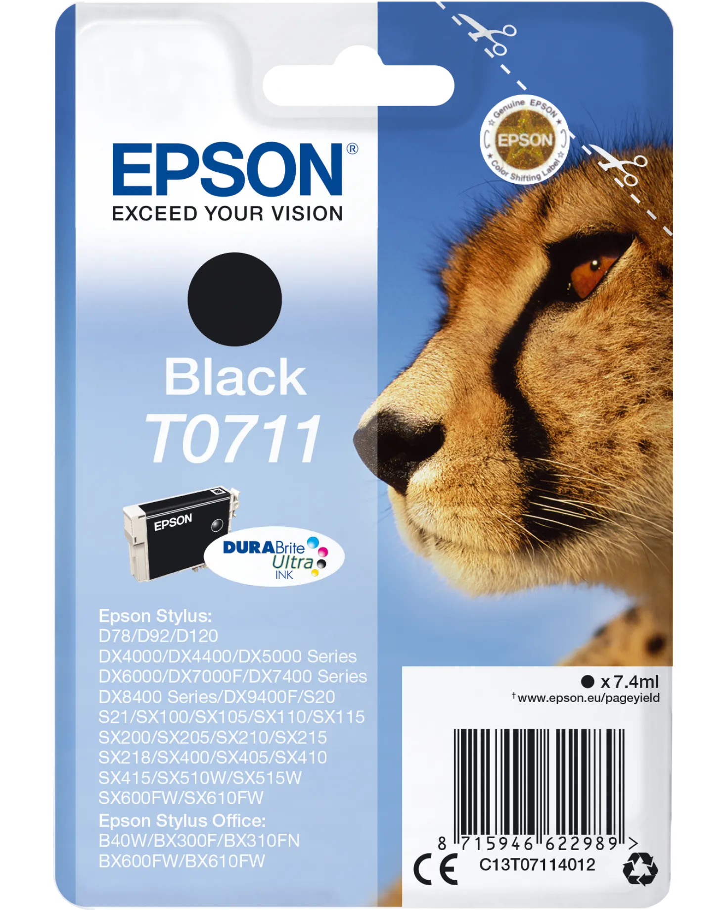 Ink-Jet Epson T0711 svart