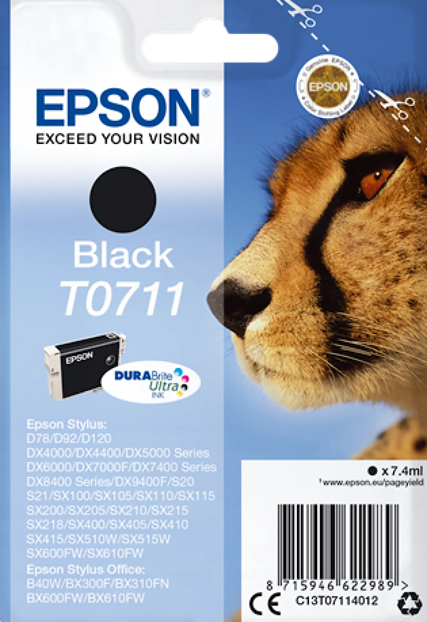 Ink-Jet Epson T0711 svart