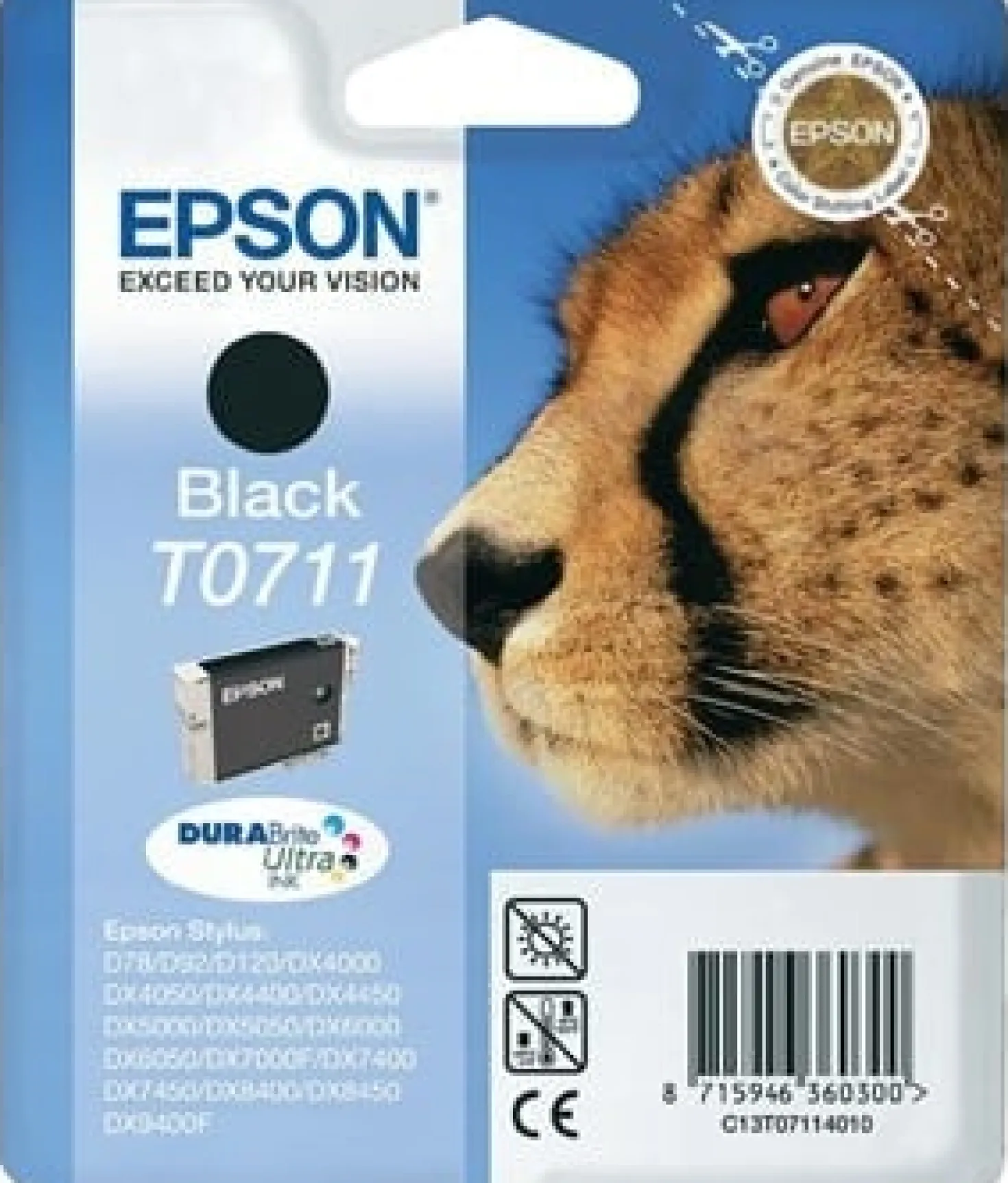 Ink-Jet Epson T0711 svart