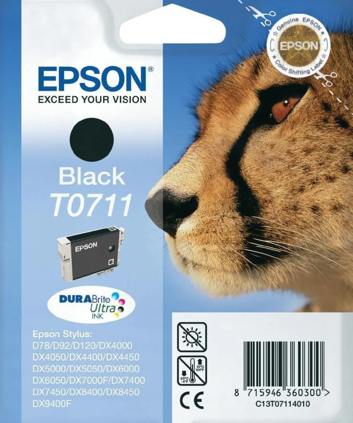 Ink-Jet Epson T0711 svart