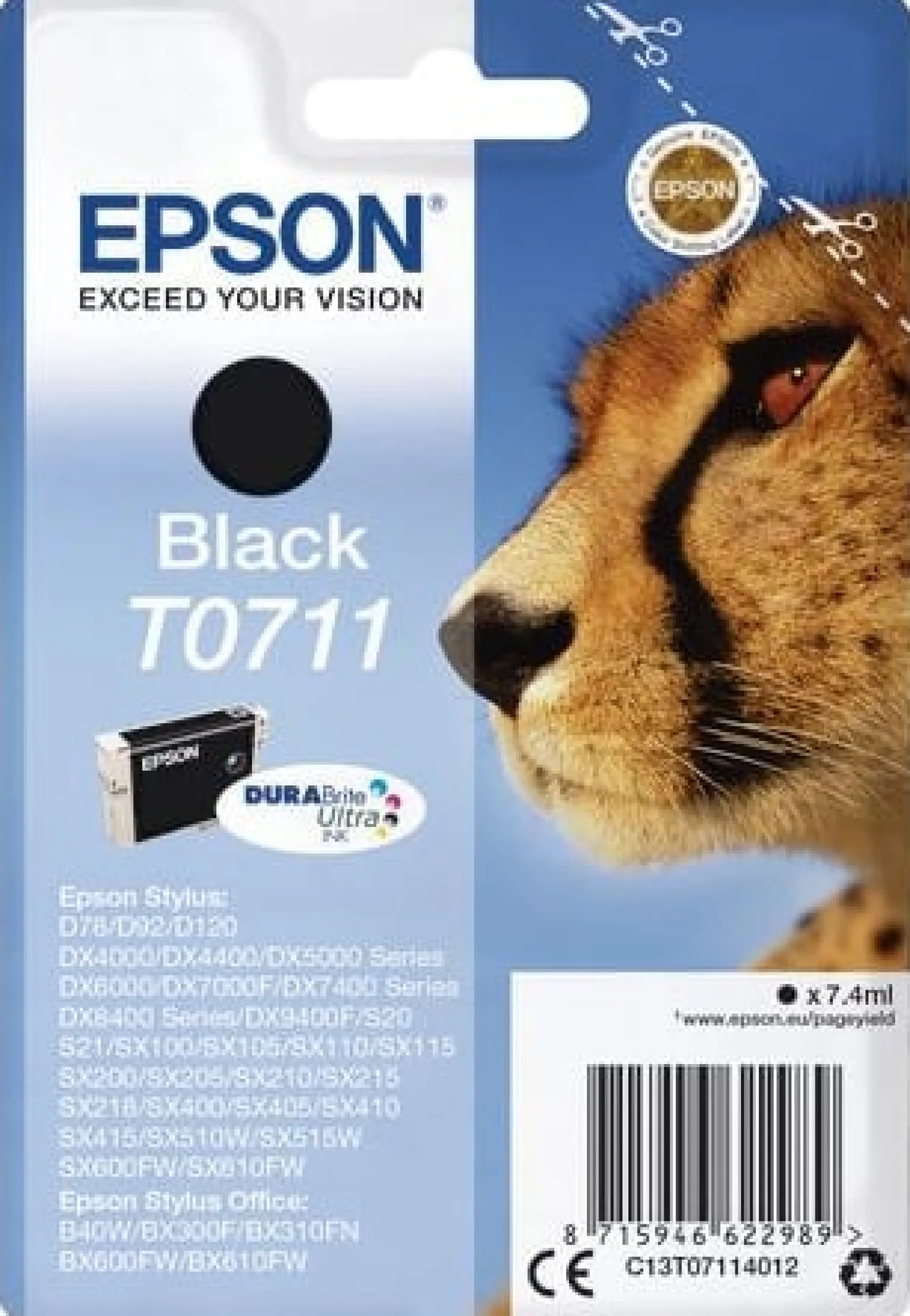Ink-Jet Epson T0711 svart