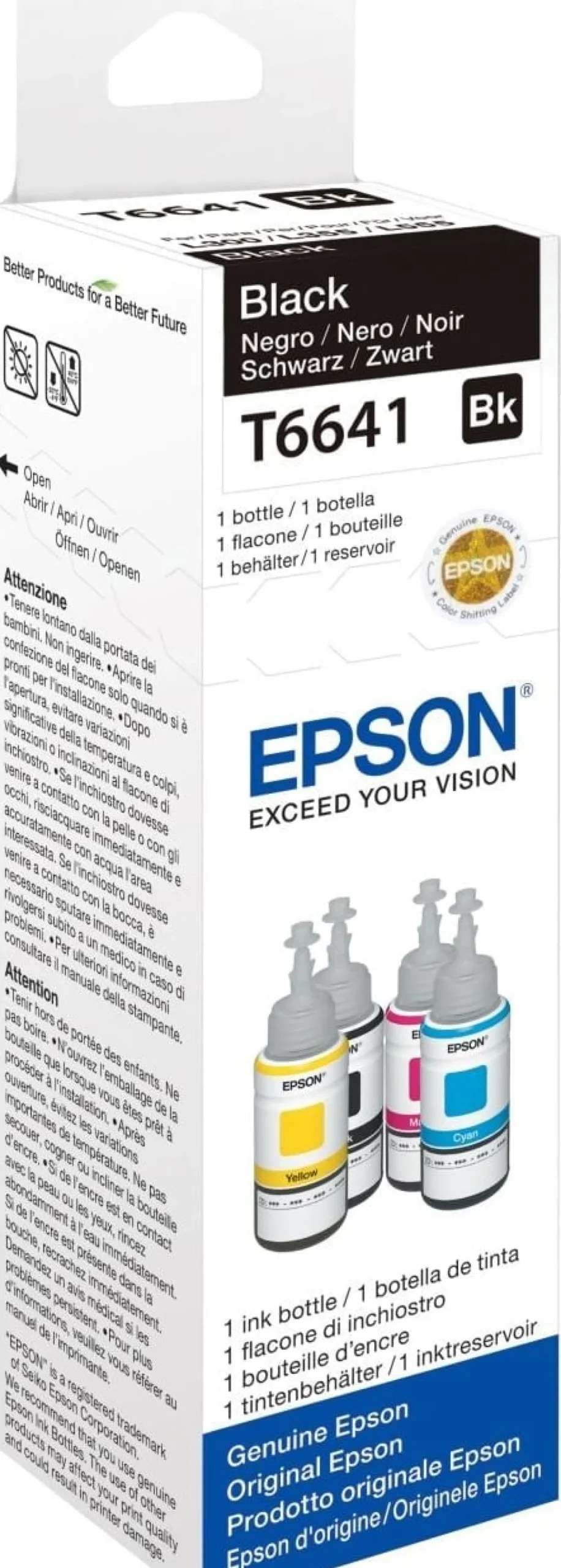 Ink-Jet Epson T6641, Svart