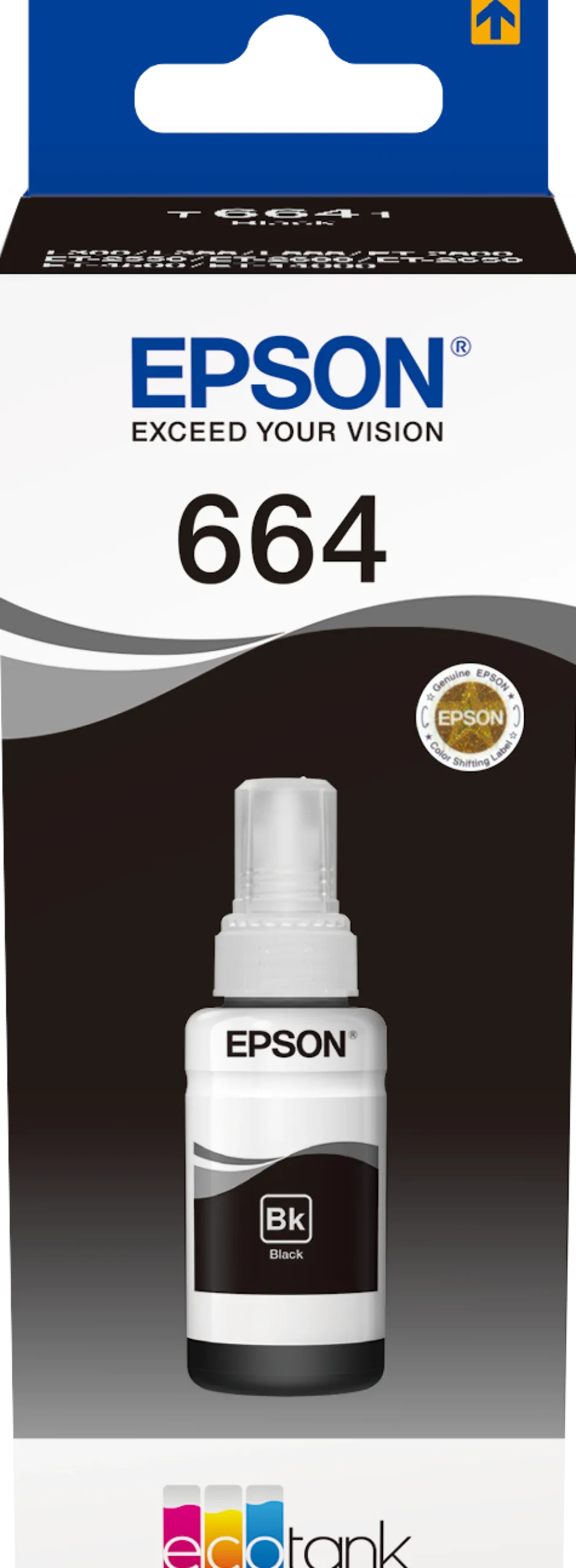 Ink-Jet Epson T6641, Svart