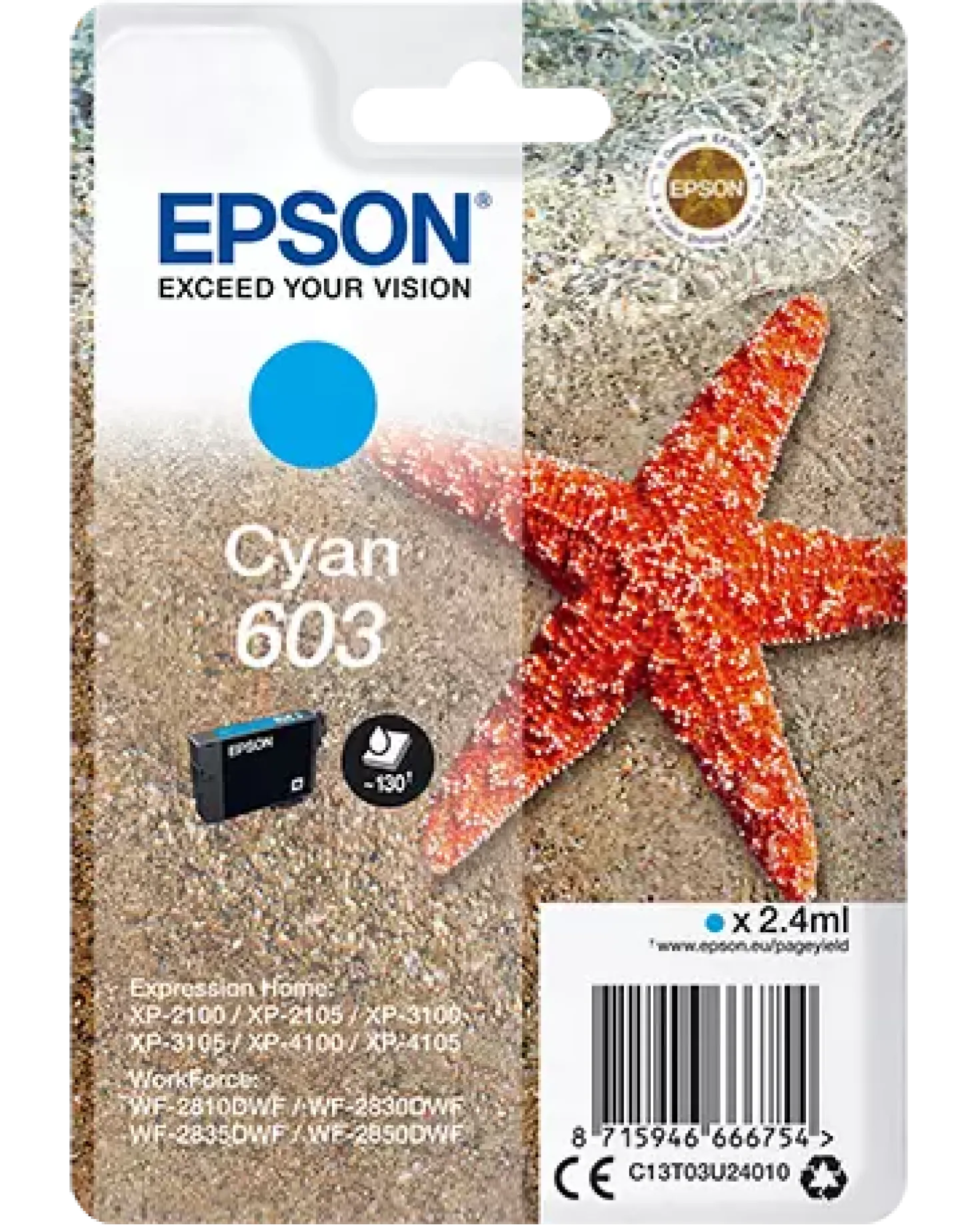 Ink-Jet Epson T03U 603 cyan