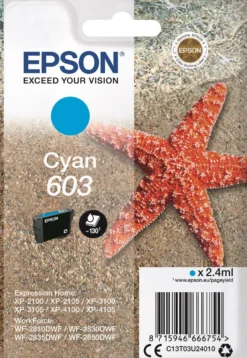 Ink-Jet Epson T03U 603 cyan