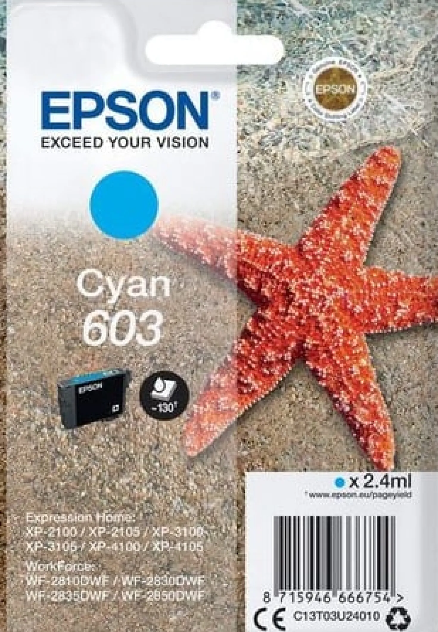 Ink-Jet Epson T03U 603 cyan