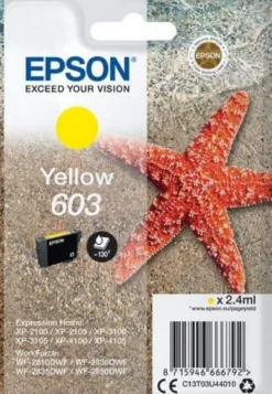 Ink-Jet Epson T03U 603 gul