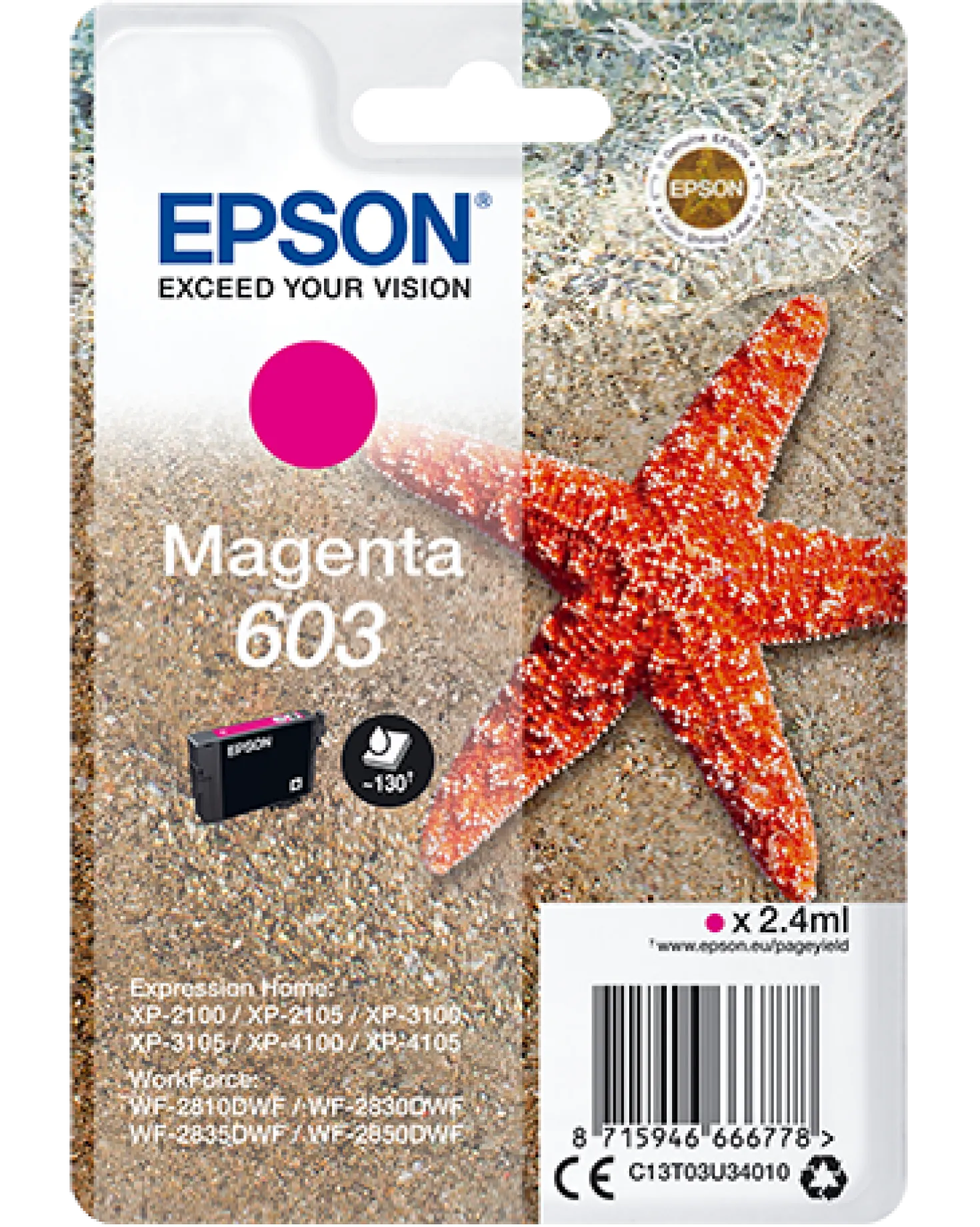 Ink-Jet Epson T03U 603 magenta
