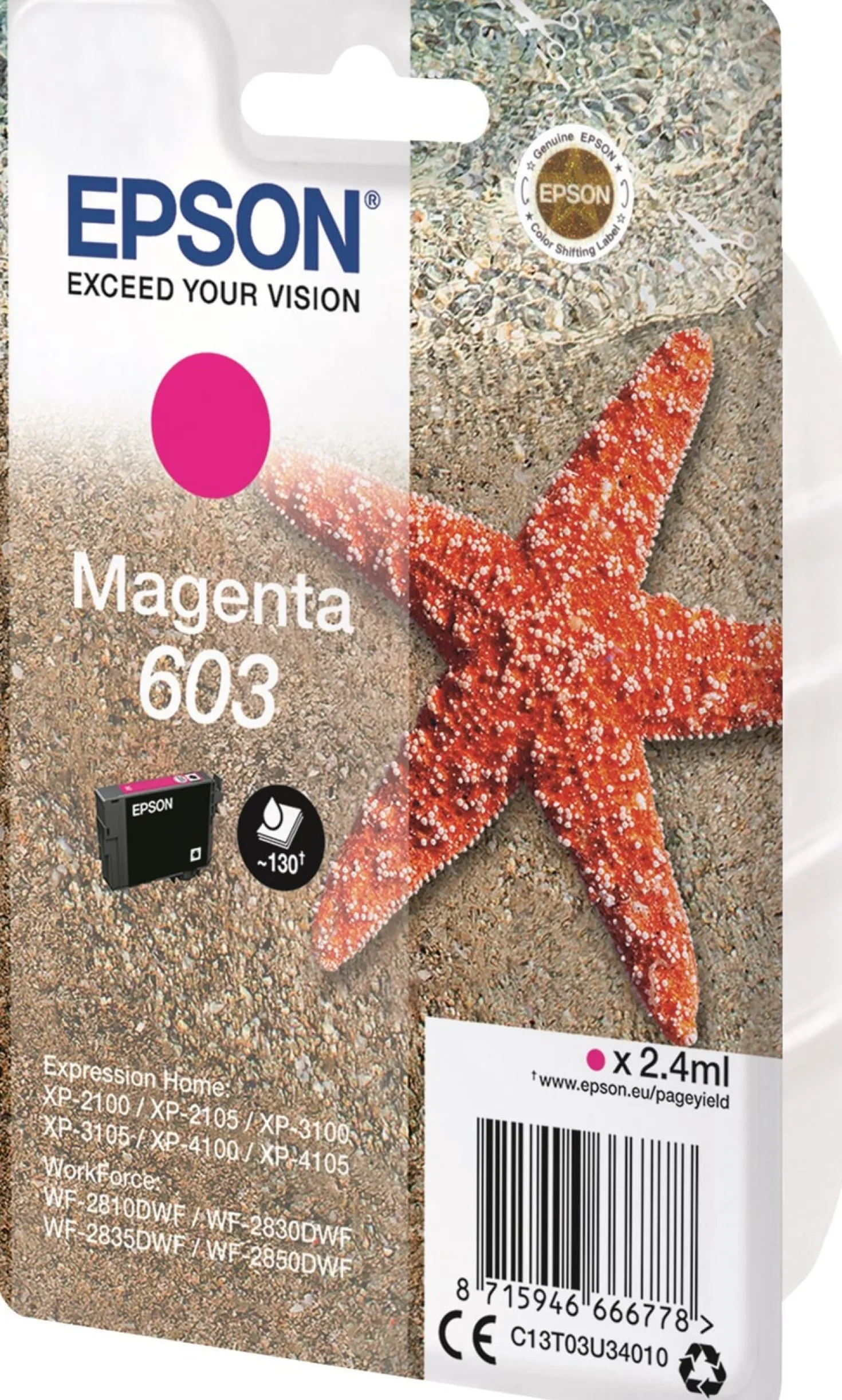 Ink-Jet Epson T03U 603 magenta