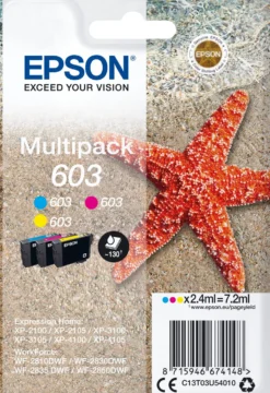 Ink-Jet Epson T03U 603 Multipack 3-färg