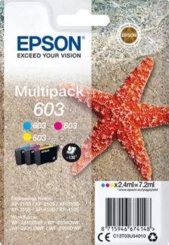 Ink-Jet Epson T03U 603 Multipack 3-färg