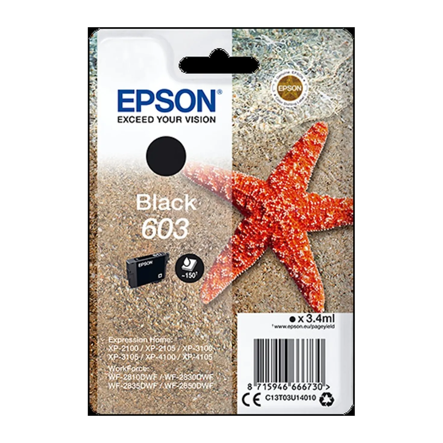 Ink-Jet Epson T03U 603 svart