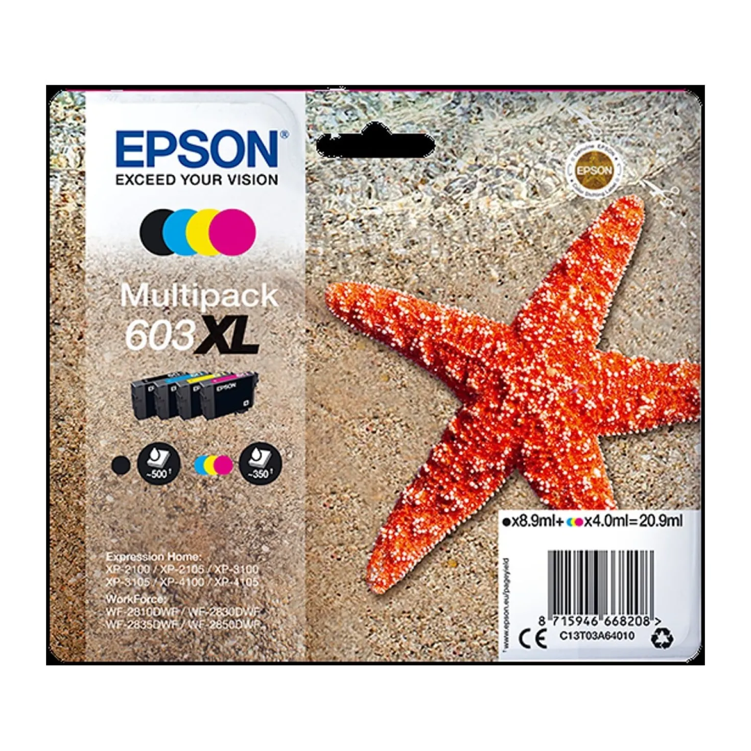 Ink-Jet Epson T03U 603XL Multipack 4-färg