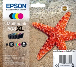 Ink-Jet Epson T03U 603XL Multipack 4-färg