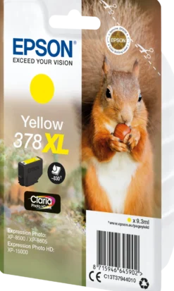 Ink-Jet Epson T378 XL gul