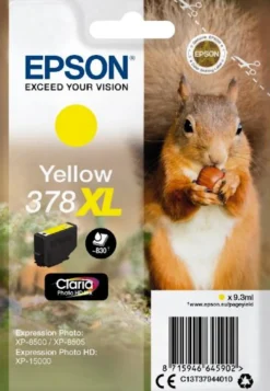 Ink-Jet Epson T378 XL gul