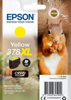 Ink-Jet Epson T378 XL gul