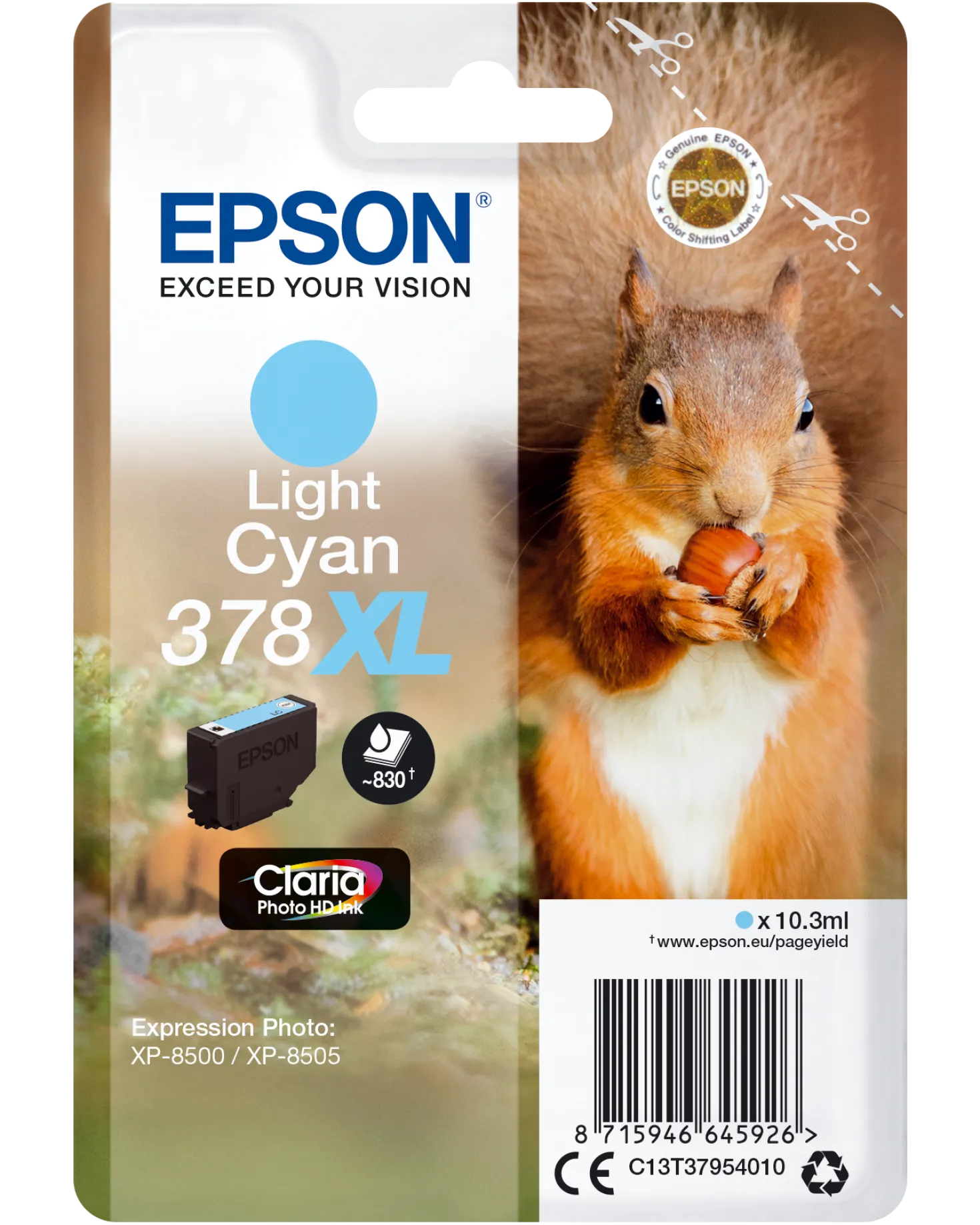 Ink-Jet Epson T378XL light cyan