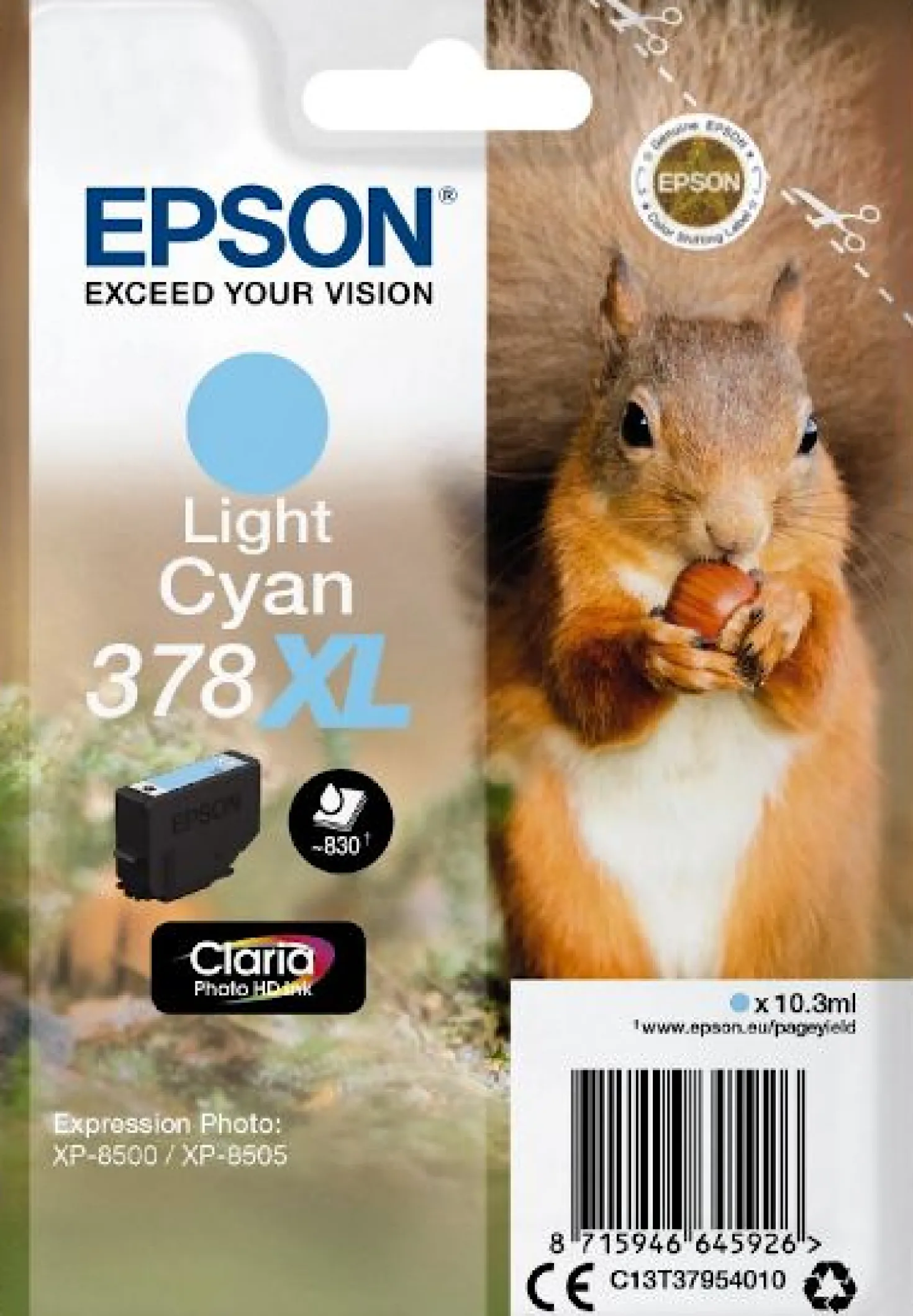 Ink-Jet Epson T378XL light cyan