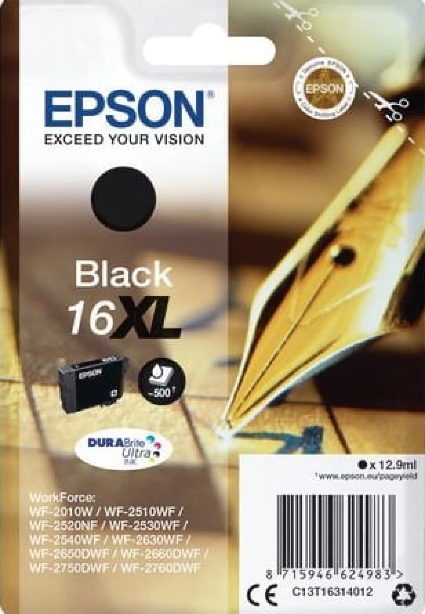 Ink-Jet Epson T1631 XL svart