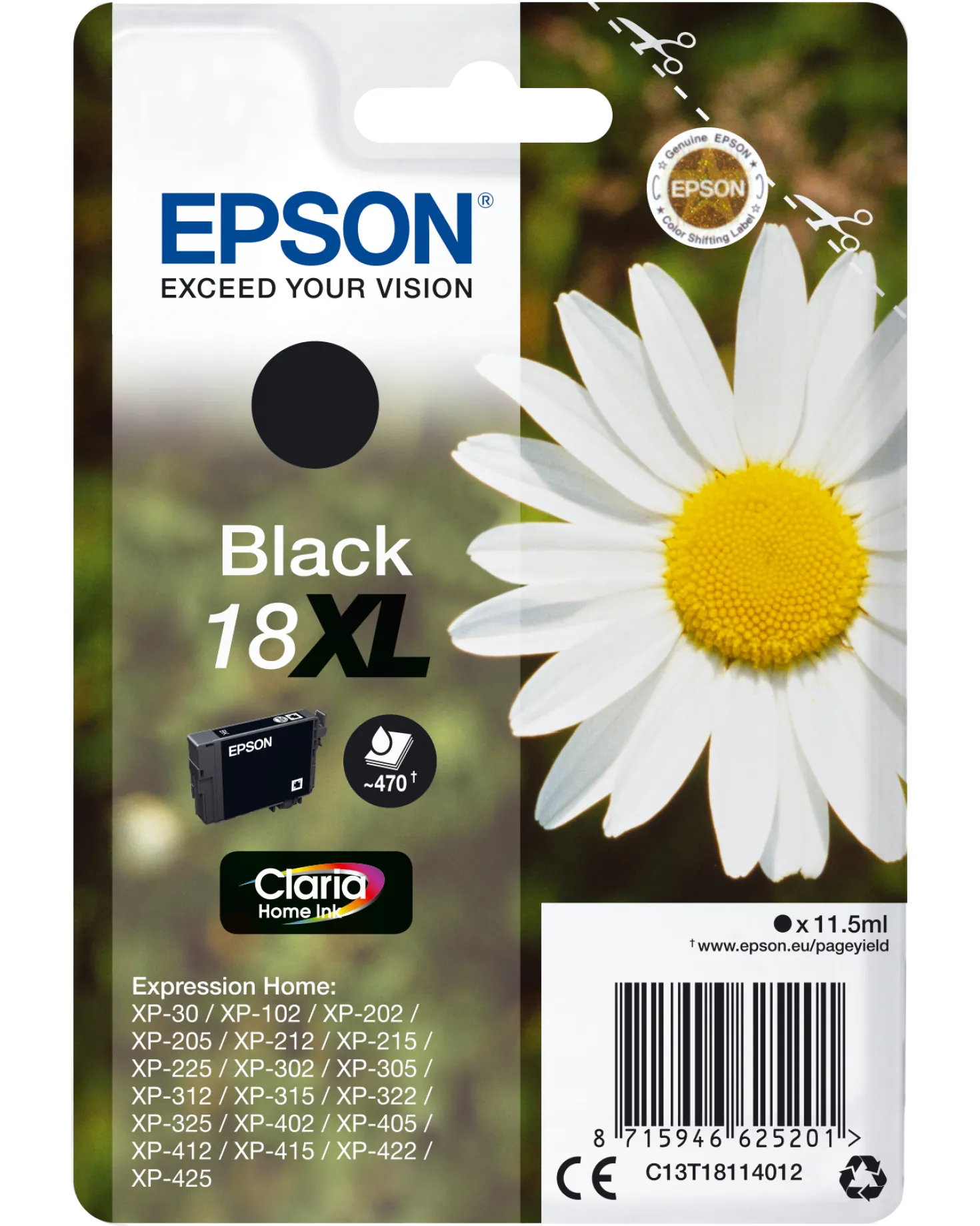 Ink-Jet Epson T1811 XL svart