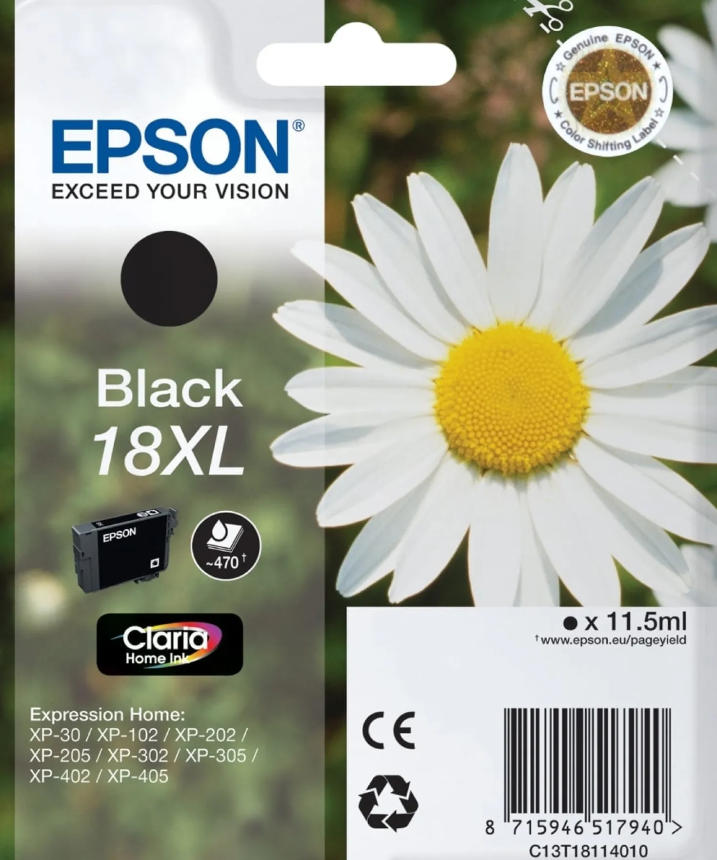 Ink-Jet Epson T1811 XL svart