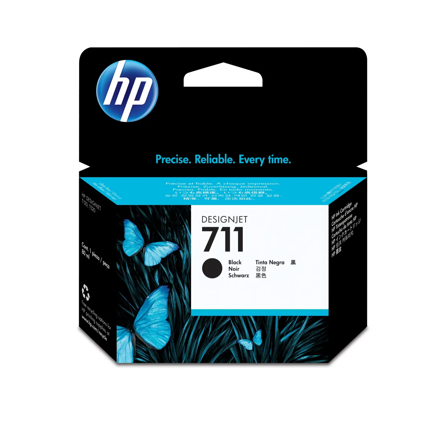 Ink-Jet Hp No711 80ml svart