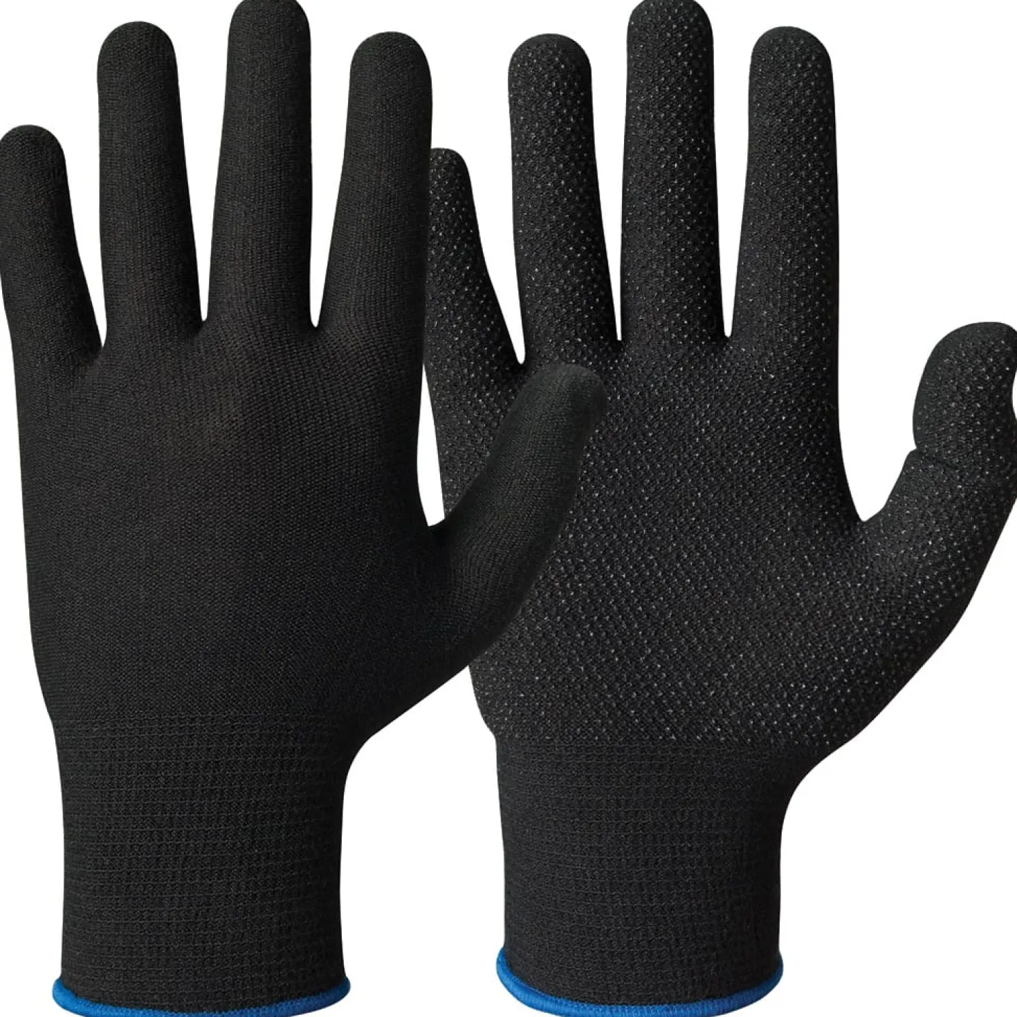 Innerhandske Granberg Bomull Lycra, vinyl/PVC-prickar, svart