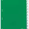Insticksregister Durable A4 1-12, plast, grön