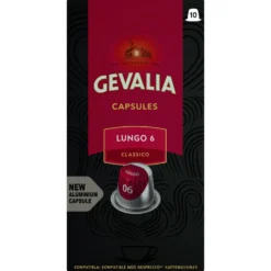 Kaffekapslar Gevalia Lungo 6 Classico, Nespresso Original, 10 st