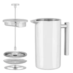Kaffepress MAKU Gastro Stål, dubbelväggig, 1 L